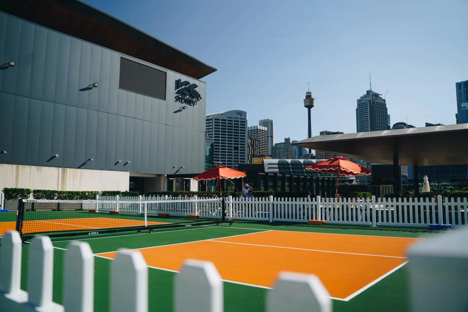 Outdoor pickleball courts at House of Pickle Darling Harbour