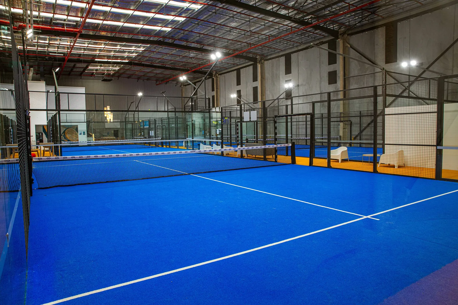 Indoor padel courts at Indoor Padel Australia