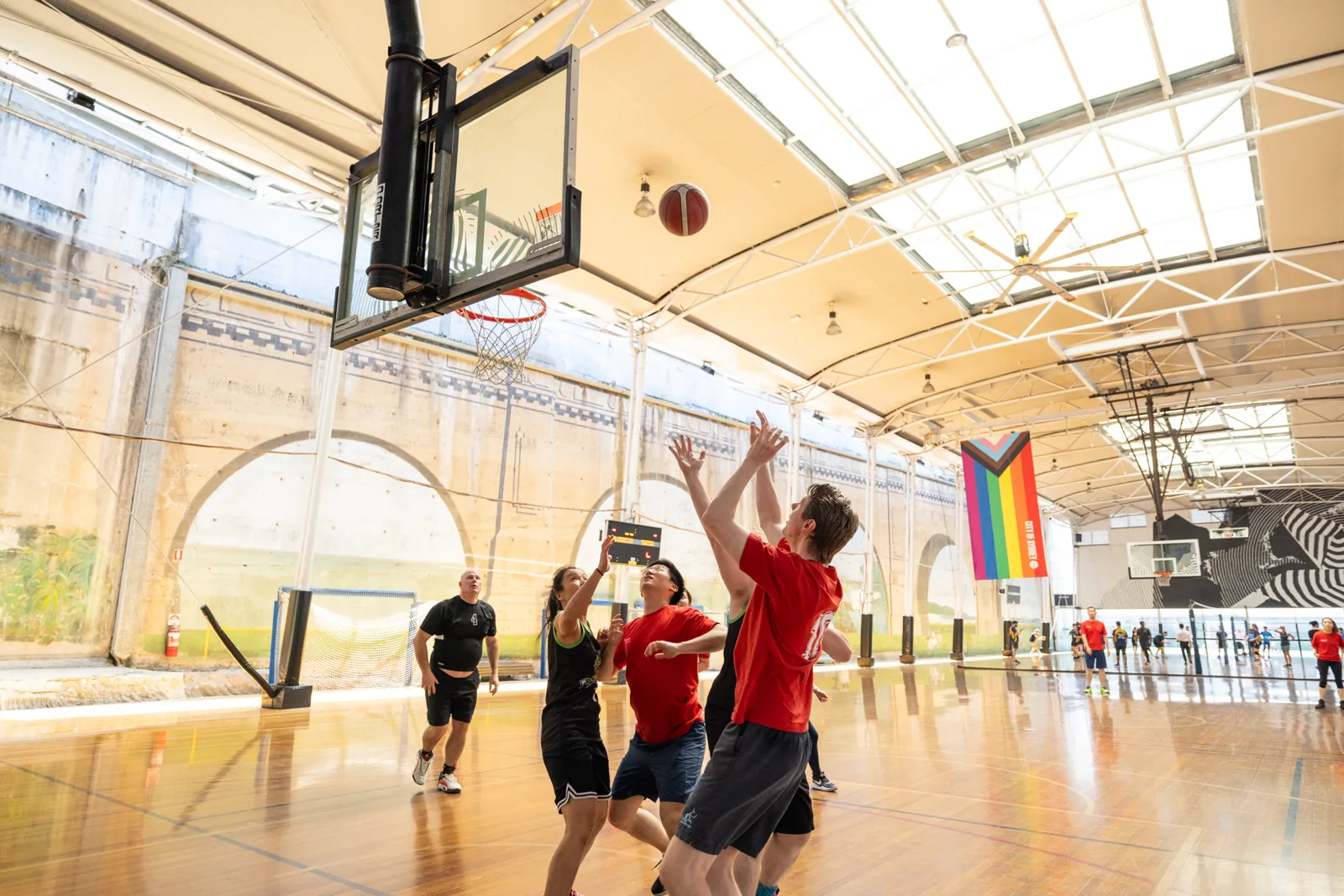 Indoor multipurpose court at King George V Recreation Centre