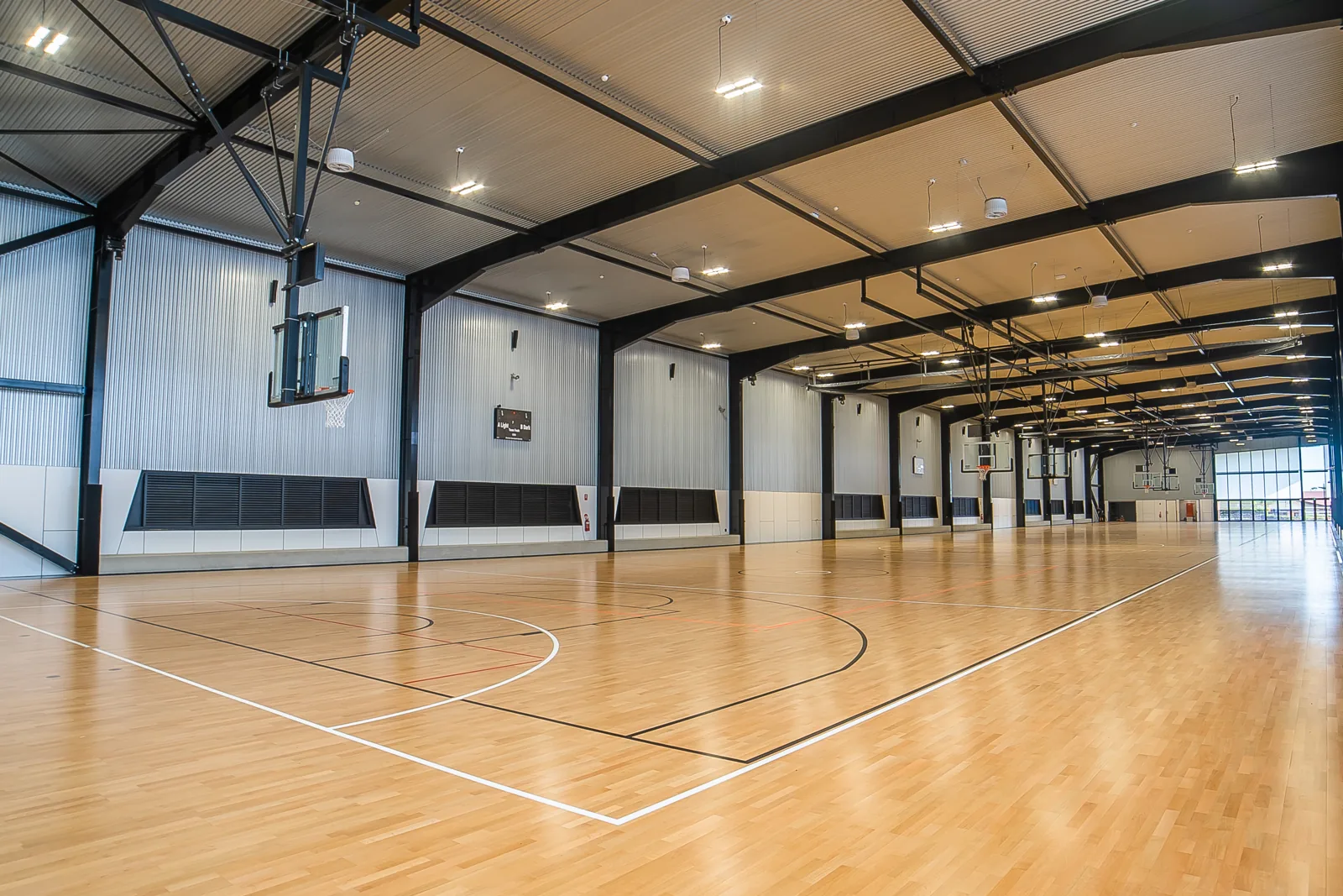 Indoor multipurpose courts at the Townsville Sports Precinct, where Pickle deVille plays