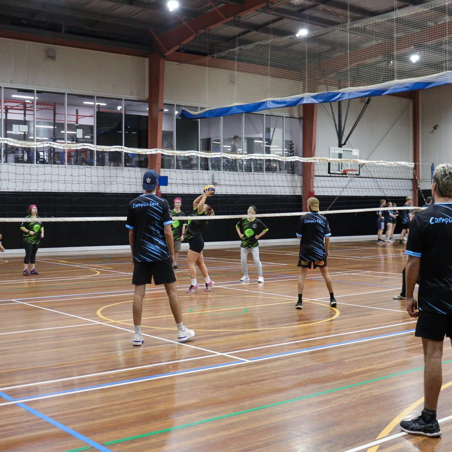 Volleyball game in the UniActive sports hall