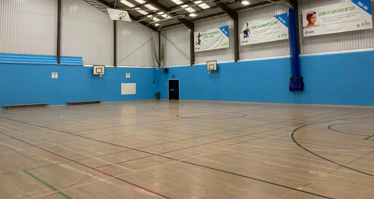 Sports hall at Energise Leisure Centre